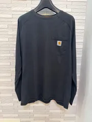 carhartt カーハート　RELAXED FIT ヨルダン　Lサイズ　ロンT  ブラック　古着　ヴィンテージ