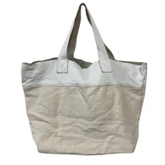 トリココムデギャルソン　持ち手が素敵なキャンバストートバッグ トリコ・コム デ ギャルソン×テンベアのニット装飾キャンバス