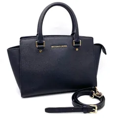 【中古】良品 MICHAEL KORS マイケル コース ロゴ 2way レザー ハンド ショルダー バッグ eY09198A