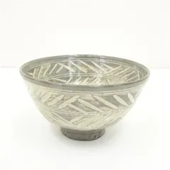 御本三島茶碗　豊山造　豊山　1客　共箱　三島手　化粧土　象嵌　訳あり 御本三島茶碗 豊山造 豊山 1客 共箱 三島手 化粧土 象嵌 訳あり