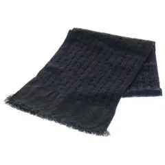 GIORGIO ARMANI (ジョルジオアルマーニ) 総柄デザイン ウールマフラー グレー