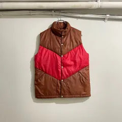 70s NORTH FACE 茶タグ　 DOWN VEST UT2607