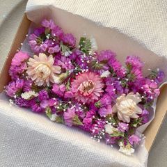 スターチス　かすみ草　貝細工　ドライフラワー　花材詰め合わせ No.4