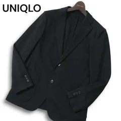 UNIQLO ユニクロ 通年★ コンフォート テーラード ジャケット ブレザー Sz.M メンズ 黒