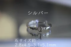 RG66 シルバー 台座 カボション ファセット 金具 リング枠 指輪 空枠 石枠 縦置き 爪留め フリーサイズ 金属アレルギー対応