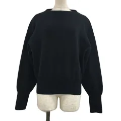 グリーンレーベルリラクシング ユナイテッドアローズ green label relaxing セーター ニット プルオーバー ボトルネック ボリュームスリーブ 長袖 黒 ブラック