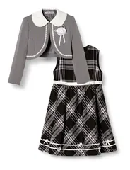 120_ブラック [デコラピンキーズ] フォーマルドレス フォーマル ガールズ クロ 120cm