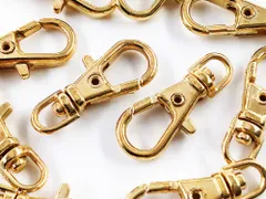 ナスカン　23mm　特小　10個　ゴールド　キーホルダーストラップ　AP1126のサムネイル