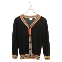 BURBERRY (バーバリー) 22AW アイコンストライプカーディガン ブラック 8047613 キッズのサムネイル
