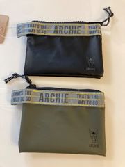ダブルポケットポーチ【ARCHIE】 Gravity Series 　ブラック　グリーン　小銭入れ　財布　小物入れ　男性　かっこいい　アウトドア　スポーツ　ミリタリー