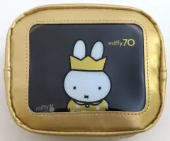 【中古】バッグ ミッフィー(一人/ゴールド) 窓付きポーチ 70th Anniversary Gold ＆ Black 「ミッフィー」