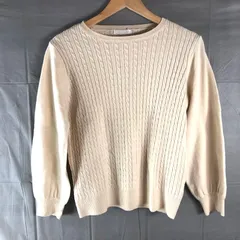 ドレスキップ DRESKIP ニット 長袖 ケーブル編み オフホワイト Mサイズ 2025061300058