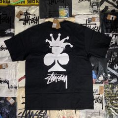 STUSSY ステューシー CLUB CROWN PIG Tシャツ クラブクラウン ピッグ 半袖 ブラック 黒 男女兼用 メンズ レディース ユニセックス 綿100% ストリート 新品
