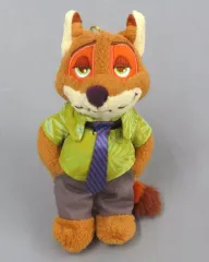 【中古】ぬいぐるみマスコット ニック・ワイルド(ポケットに手) プラッシュキーチェーン 「ズートピア」 ディズニーストア限定