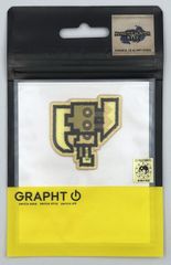 モンスターハンターライズ 2way刺繍ワッペン (スラッシュアックス) グラフト ゲーミングライフ GGL045 イエロー