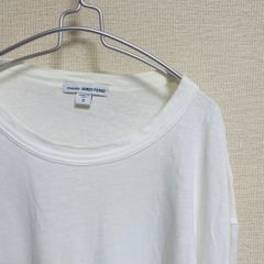 JAMES PERSE ベーシック クルーネック ロングスリーブ カットソー USA製 ロンT 長袖 無地 定番 Y2K【FU000035】