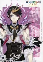 【中古】キャラカード 闇ノシュウ オリジナルバースデーブロマイド 「バーチャルYouTuber にじさんじCAFE in SWEETS PARADISE 第4弾 【NIJISANJI EN】」 メニュー注文特典