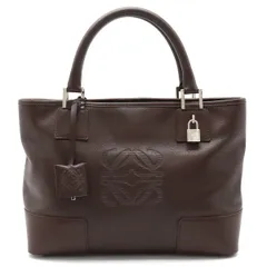 美品✨LOEWE フスタ アナグラム レザー ハンドバッグ パドロック 鍵付 黒 美品✨LOEWE フスタ アナグラム レザー ハンドバッグ パドロック