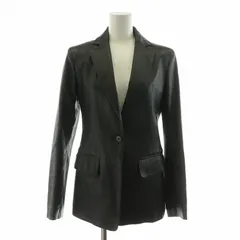 ダナキャランニューヨーク DKNY ライダース ジャケット シープレザー 革ジャン 本革 羊革 4 ブラック JKN2SS0120 /NQのサムネイル