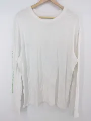◇ yoshiokubo ヨシオクボ バックプリント 北斎 長袖 Tシャツ カットソー サイズ3 アイボリー グリーン系 マルチ メンズ P 1307250014597のサムネイル