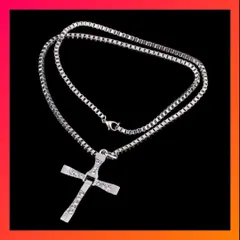 クロスネックレス シルバー　ワイルド・スピード 十字架 ペンダント ドミニク