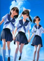 【中古】クリアファイル 愛花＆凛子＆寧々 A4クリアファイル 「DSソフト ラブプラス」コナミスタイル特典