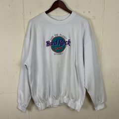 00s】ジェフベック スウェット XL ランズエンド バンT オールド 杢灰 