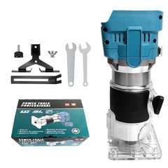 充電式 トリマ トリマー 工具 トリミング コードレス 電動 木工用 木工 面取り 電動ルーター 超硬 18V 14.4 バッテリー ビット 対応