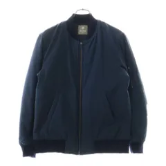 nano universe (ナノユニバース) ポリエステル ボンバージャケット ネイビー NUW82BLS004CR