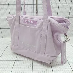 ■ Θ MILKFED. ミルクフェド 2way 大容量 トートバッグ パープル系 レディース E  【1508200020570】