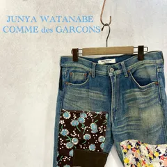 美品 JUNYA WATANABE COMME des GARCONS ジュンヤ ワタナベ コム デ ギャルソン JZ-P209 再構築 パッチワーク クロップド ジーンズ デニム パンツ ボトムス ブルー S メンズ
