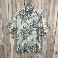 OLD UNIQLO 80s ユニクロ オープンカラー 半袖 アロハ シャツ L