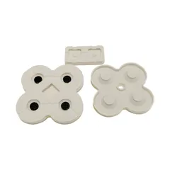 任天堂 nintendo DSLite対応パーツ ボタンラバー ボタン ゴム 修理 交換 DSLite専用の交換用ラバーパッド ゲーム機アクセサリー 3個セット グレー