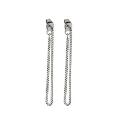 【在庫処分】Moonstan ピアス ロングチェーン レディース 人気 ゴールド シルバー S925 金属アレルギー対応 シンプル 揺れる