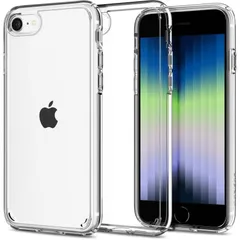 Spigen iPhone SE3 SE2 【第3/2世代】 ケース iPhone7/8用 ケース クリア 耐衝撃 黄変防止 ワイヤレス充電対応 2重構造 米軍MIL規格取得 すり傷防止 ウルトラ・ハイブリッド 042CS20927 (クリスタル・のサムネイル