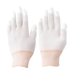 (まとめ) アトム ウレタン背抜き手袋 フィンガートップ SS 1501-SS 1双 【×10セット】