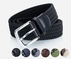ベルト メンズ 編み込み 編みこみ式メッシュベルト メンズ 穴なし メッシュベルト ゴルフ ビジネス 紳士ベルト カジュアル 紳士 伸縮 サイズ調整フリー e6zr823