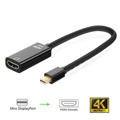 Mini DisplayPort to HDMI変換ケーブル 高解像度4K,3D対応 Thunderbolt DP to HDMI HDTV Microsoft Surface Pro, ThinkPad X1などに対応 【cable-065】【★A】