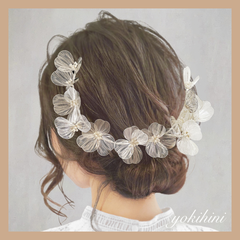 ウェディング ヘッドドレス ♡ 結婚式 ブライダル wedding bridal 前撮り フォトウェディング 髪飾り ヘアアクセサリー ヘアパーツ ヘッドパーツ 花冠 花かんむり 小枝 ティアラ ビジュー 花嫁 新婦 シルバー ゴールド dress