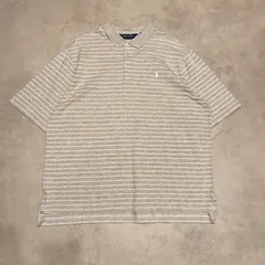 ラルフローレン　ポロゴルフ　ストライプホワイト