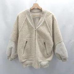 ◇ ⊇ w closet ダブルクローゼット ボア 長袖 ブルゾン サイズF ベージュ レディース E  【1503060033982】のサムネイル