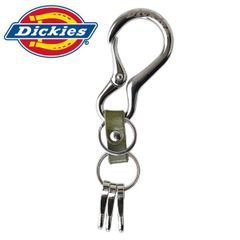 ディッキーズ キーホルダー 《12グリーン》新品 未使用Dickies カラビナ バイク 車 合金 牛革 3連フック【H4J】【メール便4】ファッション メンズ