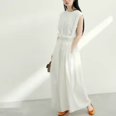 アダムエロペ ドッキングロングワンピース バルーン ホワイト