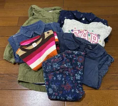 ギャップ　GAP  キッズ　ベビー　ワンピース　シャツ　アウター　パーカー　パンツ　セット売り　まとめ売り　７点　80㎝