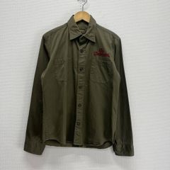 TENDERLOIN　長袖シャツ　赤チェック　チェーンロゴ刺繡　Mサイズ TENDERLOIN 長袖シャツ 赤チェック チェーンロゴ刺繡 Mサイズ