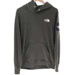 □□THE NORTH FACE ザノースフェイス パーカー スクエアロゴフーディ SIZE M  NT12141 オリーブ