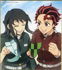 【中古】紙製品 時透無一郎＆竈門炭治郎 「鬼滅の刃 全集中展 刀鍛冶の里編・柱稽古編 作画スタッフ全集中複製ミニ色紙 A」