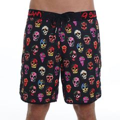 ≪セール40%OFF≫69SLAM ロックスラム HIBISCUS SKULL BLACK メンズ 水着 サーフパンツ 水陸両用 タイプ ボードショーツ SSLシリーズ 海パン