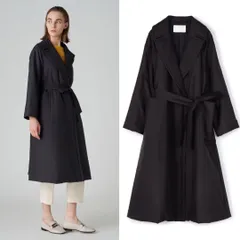 【美品】ボールジィ　ロングベルテッドコート　カシミヤ100% 女優襟　ベルト　M 美品】ボールジィ ロングベルテッドコート カシミヤ100% 女優襟