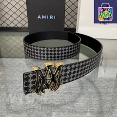 【今日WTO】AMIRI ダブルフェイスレザーベルト-1-XDC89